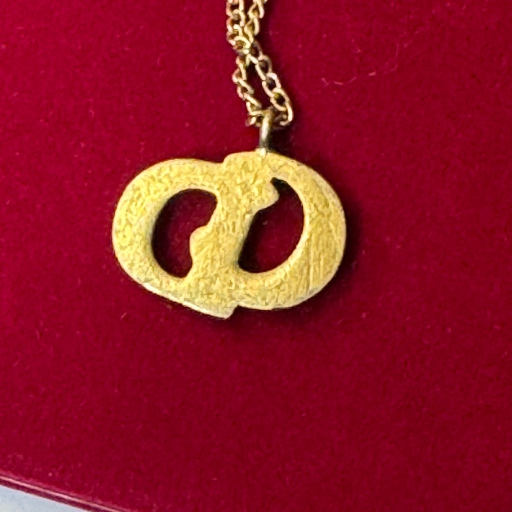 Designer Gold Initial Pendant Necklace - Picture 11 of 13
